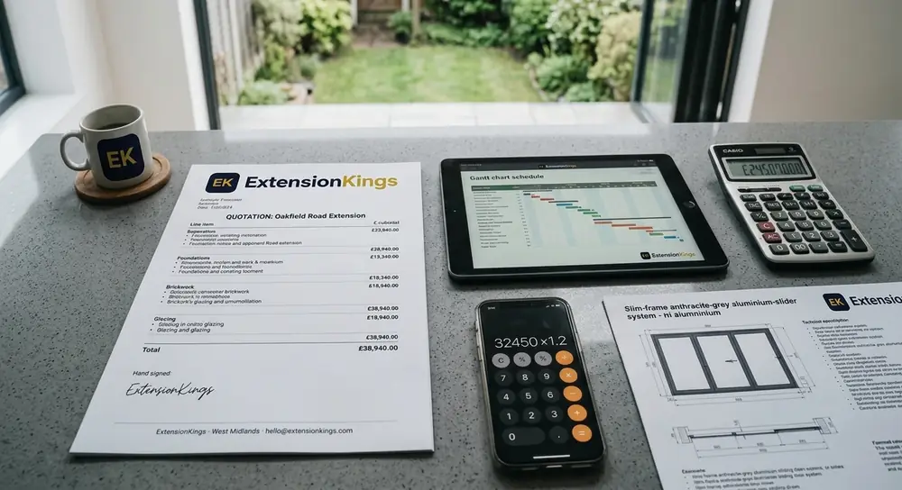 Cost planning for a West Midlands extension