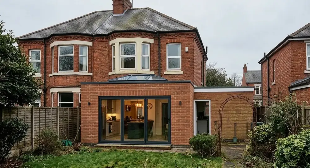 Kitchen-diner rear extension in Birmingham — finished extension