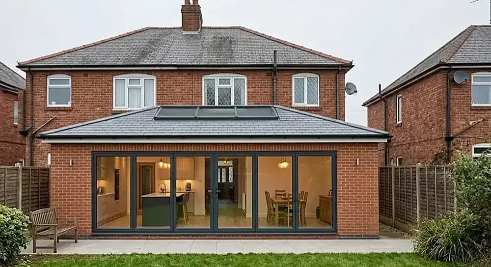 Single-storey rear extension in Solihull — finished extension