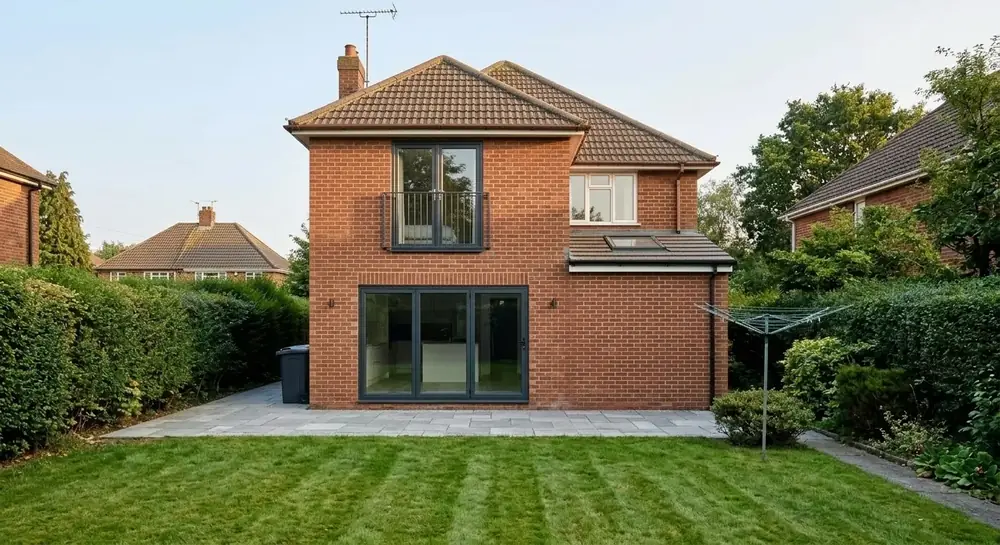 Double-storey extension in Wolverhampton — finished extension